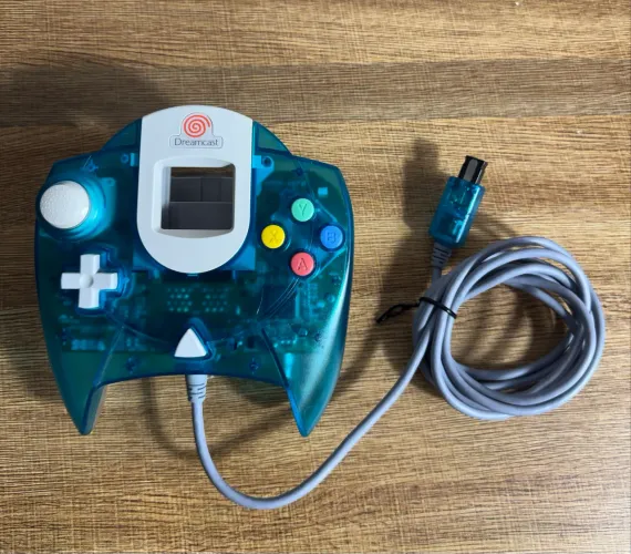 Controle Dreamcast original Clear blue