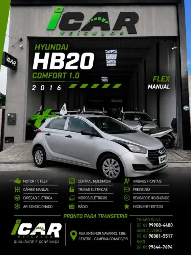 Hyundai HB20 Comf./c.plus/c.style 1.0 Flex 12V 2016