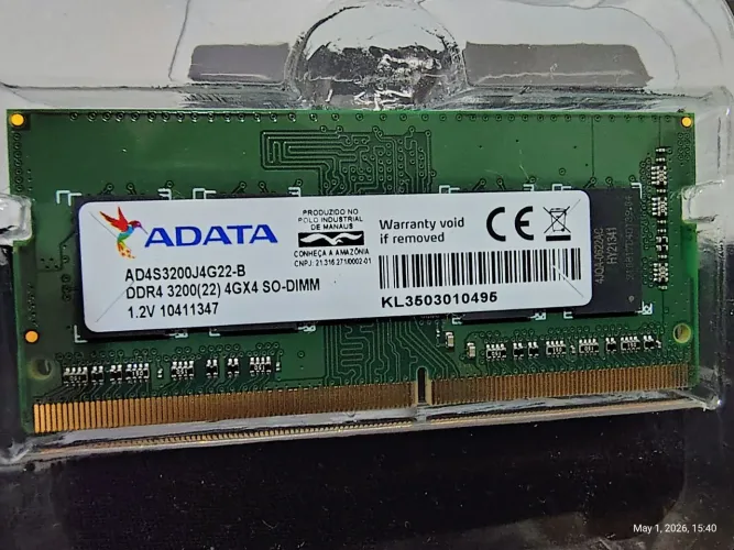 MEMÓRIA RAM DDR4 3200MHz 4Gb SO-DIMM