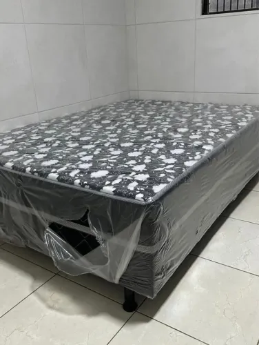 Cama box casal alta da fábrica 
