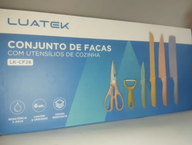 Conjunto de facas 6 peças 2 kit por R$30,00 No Pix