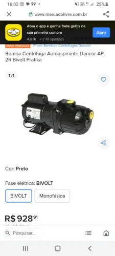Bomba de água 