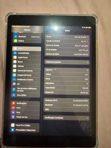 iPad 7º geração 128 GB
