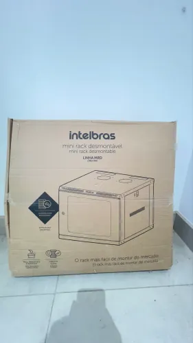 Mini Rack Desmontável Parede 19 8u 570mm Mrd 857 Intelbras