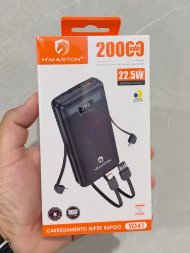 Carregador portátil (Power Bank) 20 mil mAh