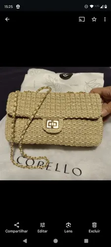 Bolsa em couro 100% Corello 