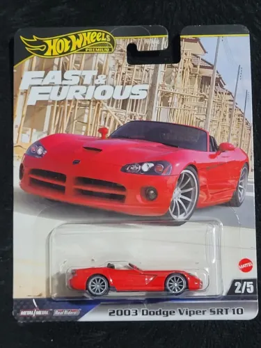 Hot Wheels Premium 2003 Dodge Viper SRT10 Fast Furious Velozes Furiosos Carrinho Miniatura