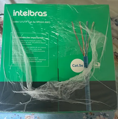 Caixa Cabo Intelbras 248m 100% Cobre Original Cat5e