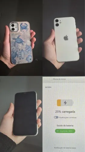 Iphone 11 Branco 128gb Bateria foi trocada dia 05/06/2026 R$1100,00