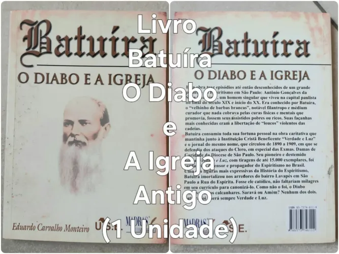 Livro Batuíra, o Diabo e a Igreja Antigo
