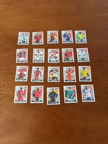 Coleção completa legends prata 2026 (20 figurinhas sem repetição)