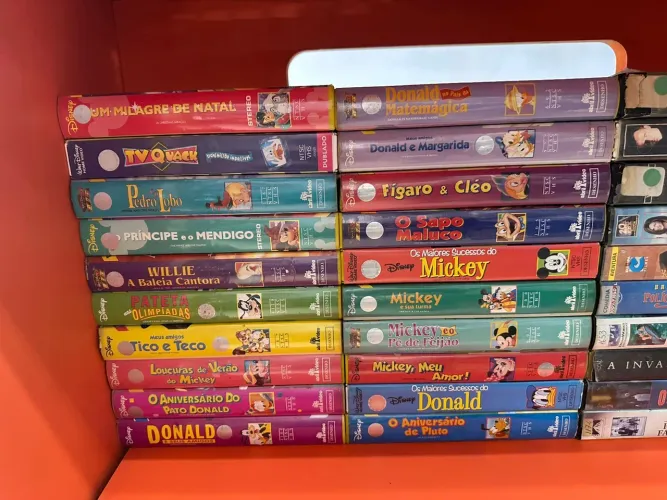 Filmes VHS Lote 100 unidades 