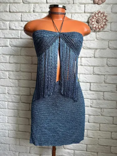 Conjunto Crochê - MARÉ AZUL