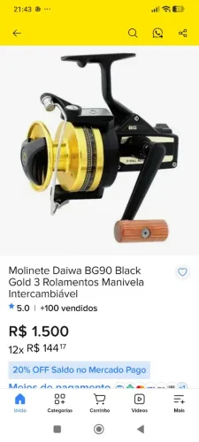 Molinete Daiwa bg90