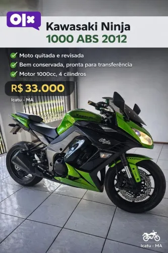 Kawasaki Ninja 1000 ABS - R$ 33.000