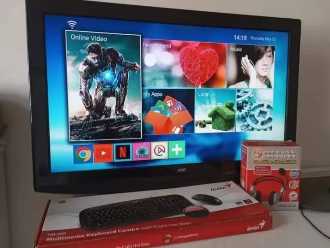 Monitor De Pcs e TV Integrada 32" Polegadas Original Top Completo Impecável