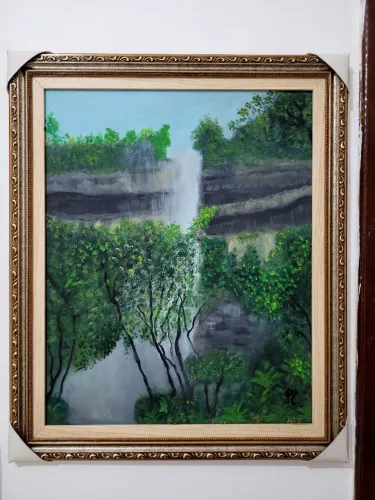 Quadro a oleo bica do ipu