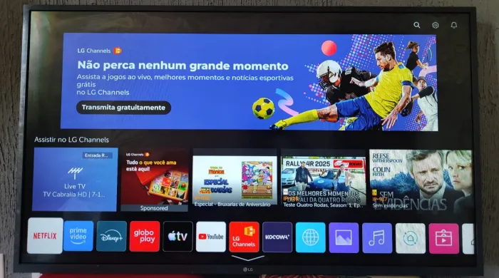 ? LG 43" Smart TV Full HD completa em sistema