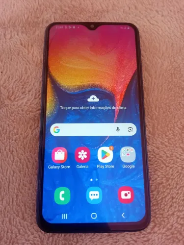samsung A10 azul funcionando perfeitamente