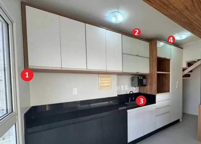 Armários de Cozinha Planejados Usados - MDF