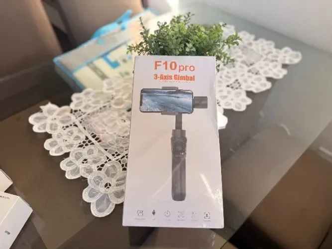 Gimbal estabilizador F10 Pro 3 Eixos para Celular - NOVO LACRADO