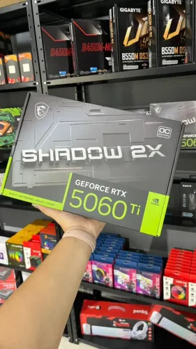 Placa De Vídeo MSI RTX 5060 Ti Shadow 2X OC Plus 8GB