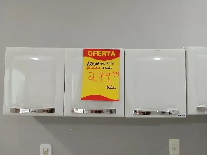 Armário Aéreo Rose - 3 portas Aço itatiaia