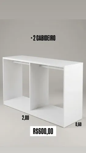MÓDULO CLOSET / EXPOSITOR COM CABIDEIRO / LOJA DE ROUPAS