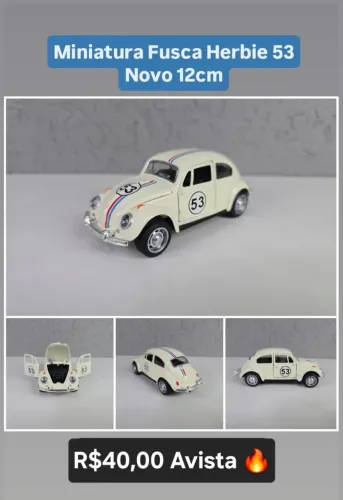 Miniatura Fusca Herbie Novo !!!