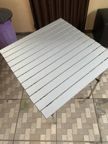 Mesa dobrável camping alumínio