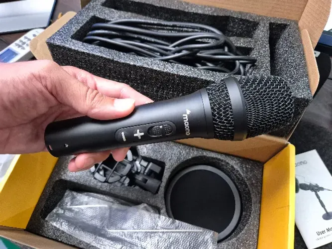 Microfone Dinamico USB e XLR Maono Para PC e Celular HD300T