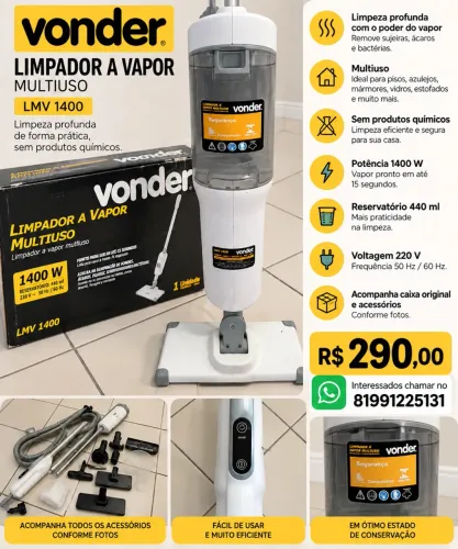 Limpadora a vapor 