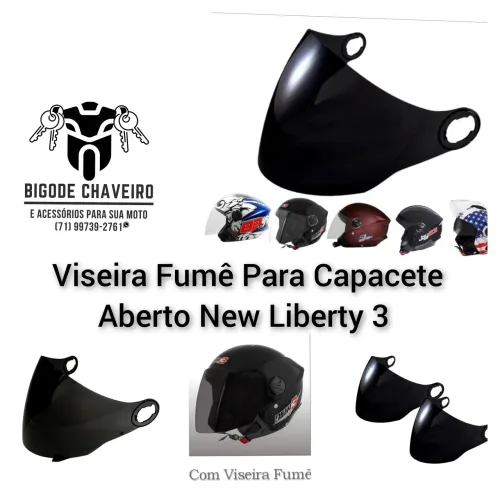 Viseira para Capacete Aberto New Liberty
