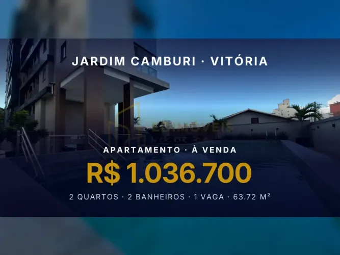 Apartamento Pronto em Jardim Camburi: 2 Quartos e Varanda Gourmet!