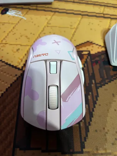 Mouse Wireless Dareu A950 - edição Rosa