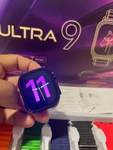 Relógio Inteligente Ultra 9 com 7 pulseiras