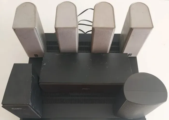kit de 7 caixas home theater jamo sony yamaha