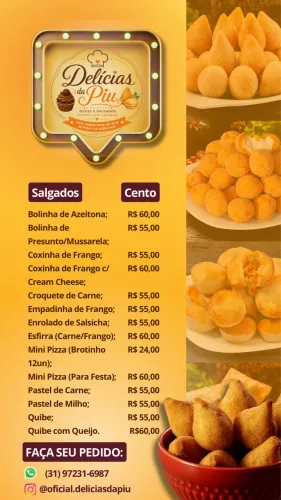 Salgados e Doces para Festa