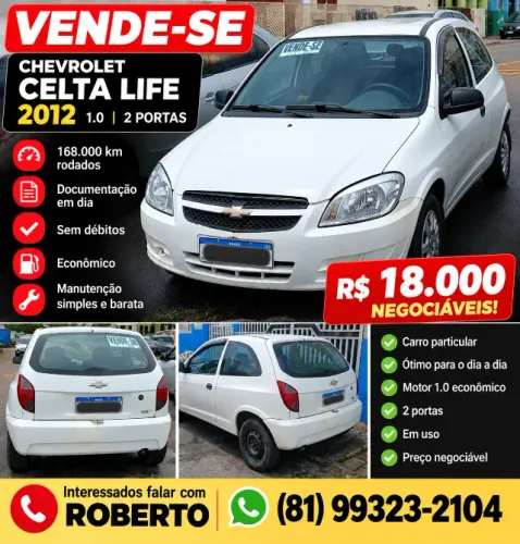 Chevrolet Celta Life/ LS 1.0 MPFI 8V Flexpower 3P 2012