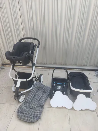 Travel System Mobi Tricarrinho de bebê o Safety 1st + Bebê Conforto + Base + Brindes