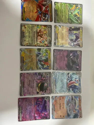 Lote 11 cartas Pokémon ex originais copag