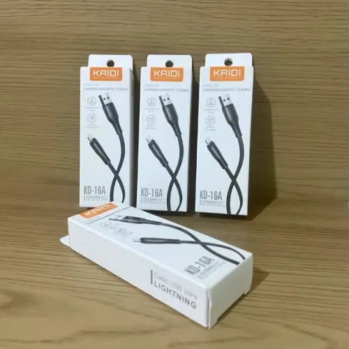 Cabo Turbo para iPhone Resistente - Carregamento Rápido e Alta Durabilidade