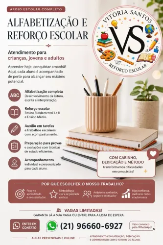 Alfabetização & Reforço Escolar Personalizado 