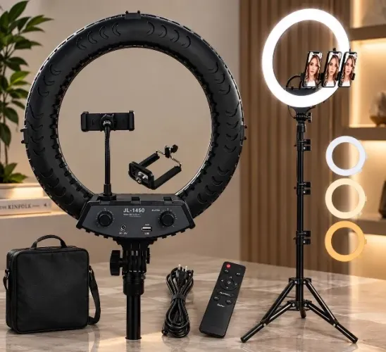 RING LIGHT PROFISSIONAL ALTA POTÊNCIA COM TRIPÉ