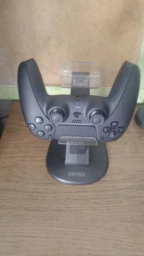 Controle ps5 + suporte para carregamento
