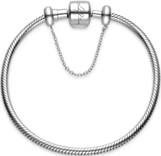 Pulseira vivara life prata 925 20 cm + 4 berloques