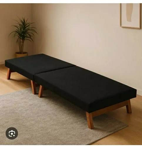 Cama portátil ou sofazinho camurça