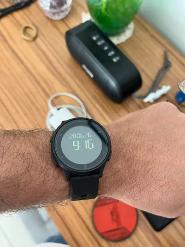 Relógio Cronômetro Corrida W500m Decathlon Preto