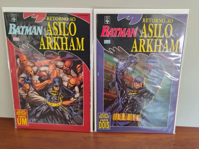 Batman: Retorno ao Asilo Arkham Minissérie em 2 partes (Alan Grant) Editora Abril 1994