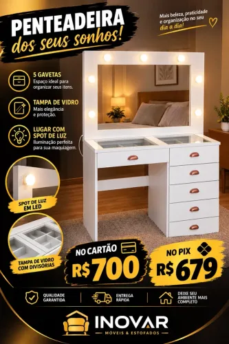 Penteadeira a pronta entrega 
